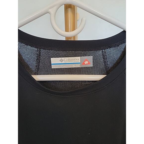 Womens XL COLUMBIA Blk Omni Heat Thermal Reflective Midweight Long Sleeve Shirt - Picture 1 of 9